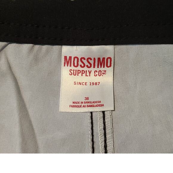NEW Mossimo Supply Co swim board shorts - black geometric - 36 - Picture 2 of 4